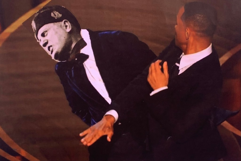 This doctored photo of Will Smith slapping Italian dictator Benito Mussolini instead of Chris Rock glorifies the time when a Croatian man stood up to tyranny by slapping Benito in the face.
