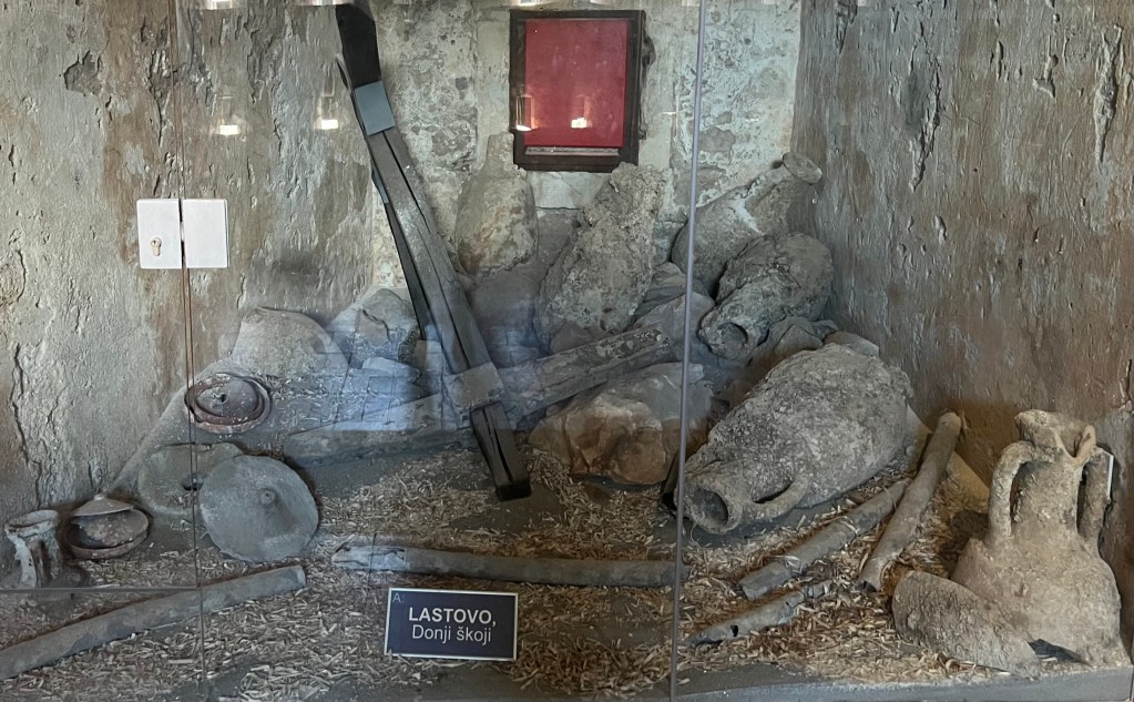 Hvar's Fortica showcases an impressive collection of amphorae, kitchen utensils, and plates recovered from three nearby shipwrecks.